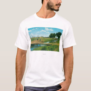 View of Golfer Hitting Ball T-Shirt