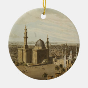 View of Grand Cairo, engraved by Daniel Havell (17 Ceramic Tree Decoration