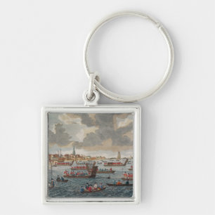 View of Gravesend with troops Key Ring