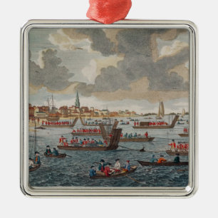 View of Gravesend with troops Metal Tree Decoration