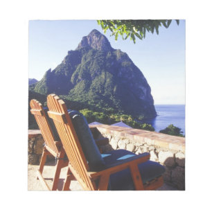 View of Gros Piton from Stonefield Estate Villa Notepad