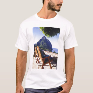 View of Gros Piton from Stonefield Estate Villa T-Shirt