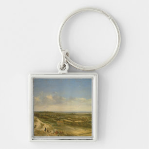 View of Haarlem from the Dunes (oil on canvas) Key Ring