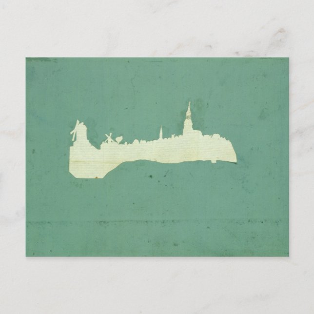 View of Hamburg Postcard (Front)