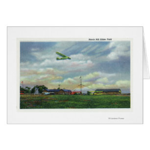 View of Harris Hill Glider Field, Glider in