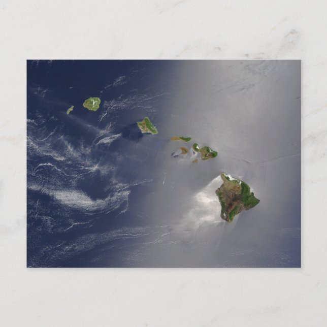 View of Hawaii from Space Postcard (Front)