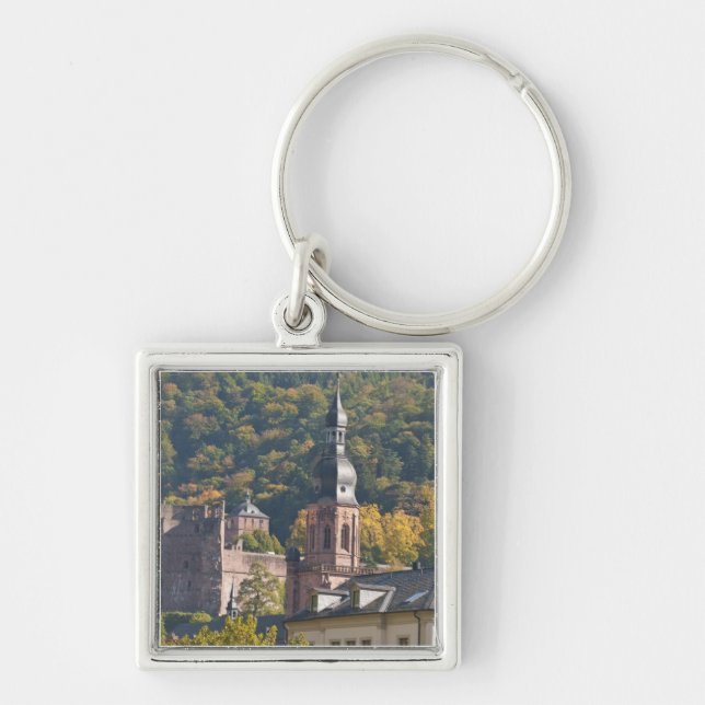 View of Heidelberg's Old Town Key Ring (Front)