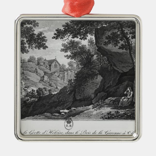 View of Heloise grotto the park La Garenne Metal Tree Decoration (Front)