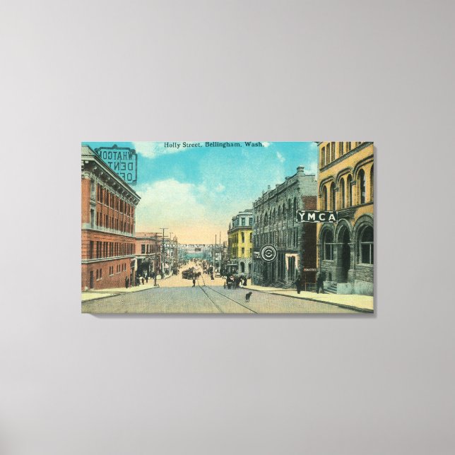 View of Holly Street YMCABellingham, WA Canvas Print (Front)