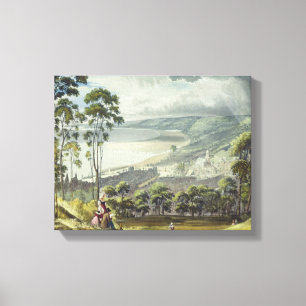 View of Honfleur, from 'Views on the Seine', engra Canvas Print