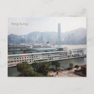 View of Hong Kong, Victoria Harbour Postcard