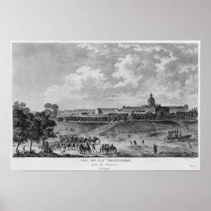 View of Hopital La Salpetriere Poster