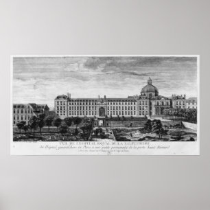 View of Hopital Royal de La Salpetriere Poster