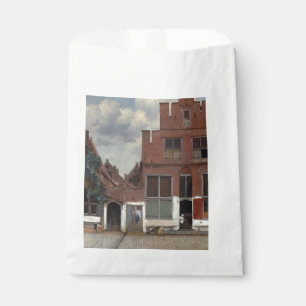 View of houses in Delft by Johannes Vermeer Favour Bags