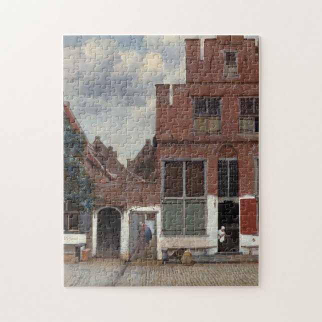 View of houses in Delft by Johannes Vermeer Jigsaw Puzzle (Vertical)