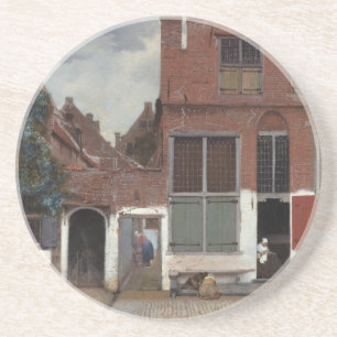 View of houses in Delft The Little Street Coaster
