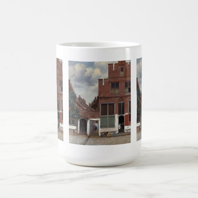 View of houses in Delft The Little Street Coffee Mug (Center)