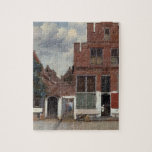 View of houses in Delft The Little Street Jigsaw Puzzle<br><div class="desc">View Of Houses In Delft - The Little Street postcard
 by Johannes Vermeer
 Dutch baroque painter (1632 - 1675)
 View Of Houses In Delft - The Little Street - oil on canvas - 1657-1658</div>