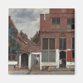 View of houses in Delft The Little Street Magnet