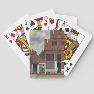 View of houses in Delft The Little Street Playing Cards