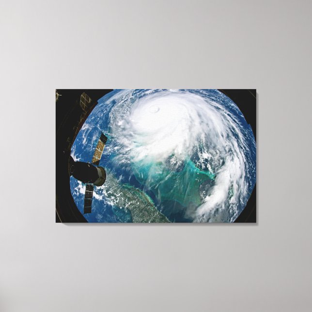View Of Hurricane Dorian. Canvas Print (Front)