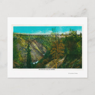 View of Hurricane Gulch Bridge, Alaska Postcard