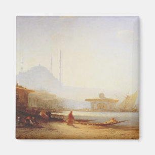 View of Istanbul, 1864 (oil on canvas) Magnet