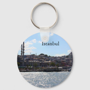 View of Istanbul Harbour Key Ring