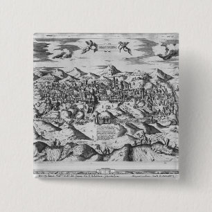 View of Jerusalem, 1570 ? 15 Cm Square Badge