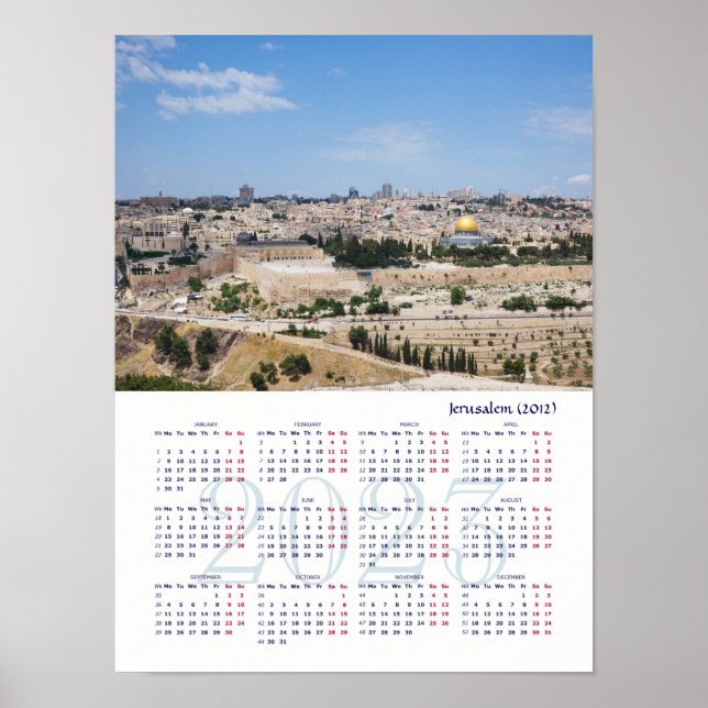 View of Jerusalem Old City( photo 2012), Israel Poster (Front)