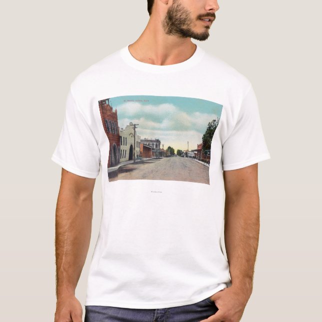View of K StreetTulare, CA T-Shirt (Front)