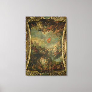 View of King Louis XIV  Governing Alone Canvas Print