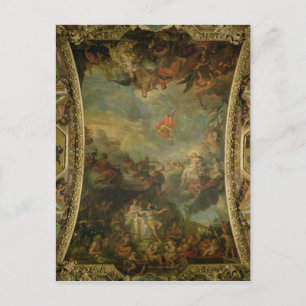 View of King Louis XIV Governing Alone Postcard