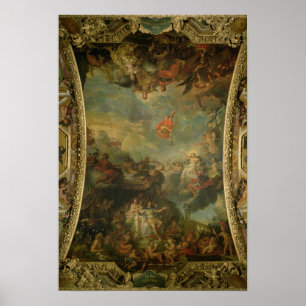 View of King Louis XIV  Governing Alone Poster