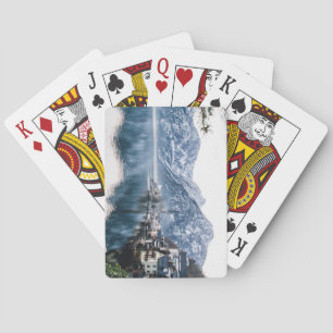 View of Lake and Snowy Mountains Playing Cards