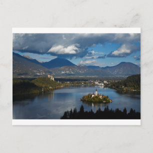 View of Lake Bled from Ojstrica Postcard
