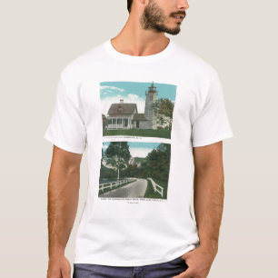 View of Lake Champlain Lighthouse T-Shirt