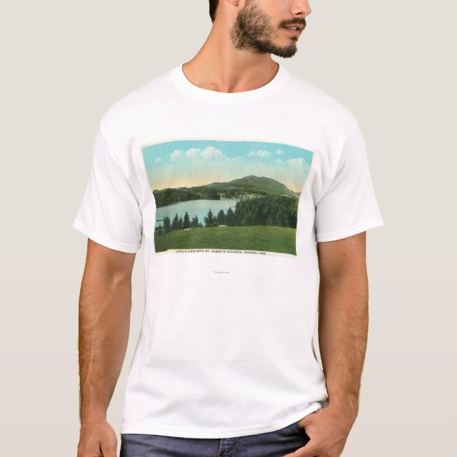 View of Lake Flower with Mt. Baker in Distance T-Shirt (Front)