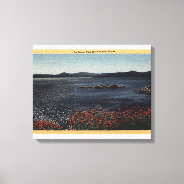 View of Lake from the Northern Shores Canvas Print (Front)