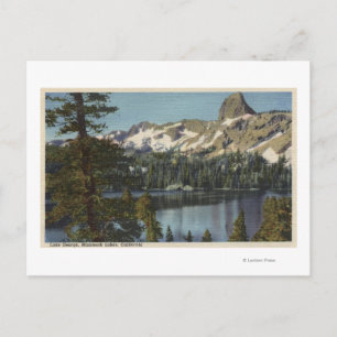 View of Lake George & High Sierra Postcard