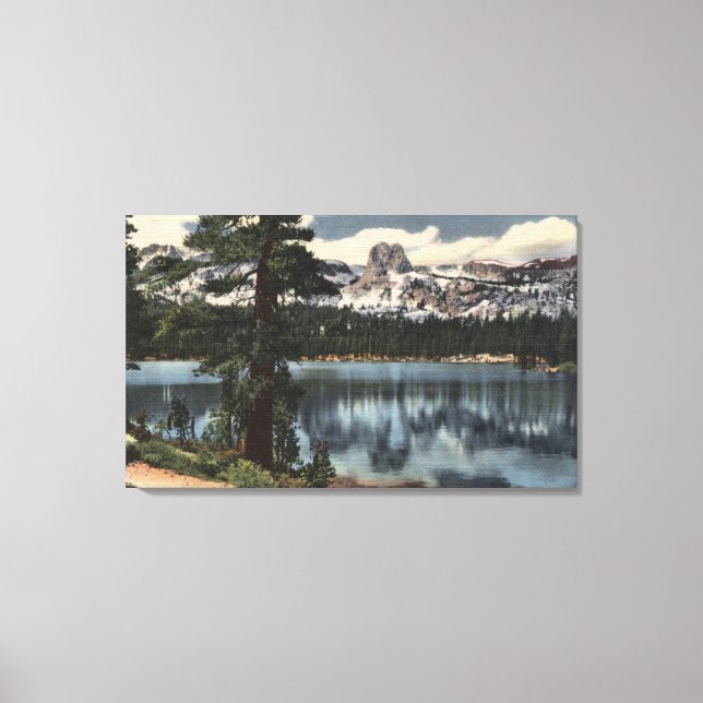 View of Lake Mary & High Sierra Mts. Canvas Print (Front)