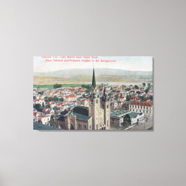 View of Lake Merritt from Union Bank Canvas Print (Front)