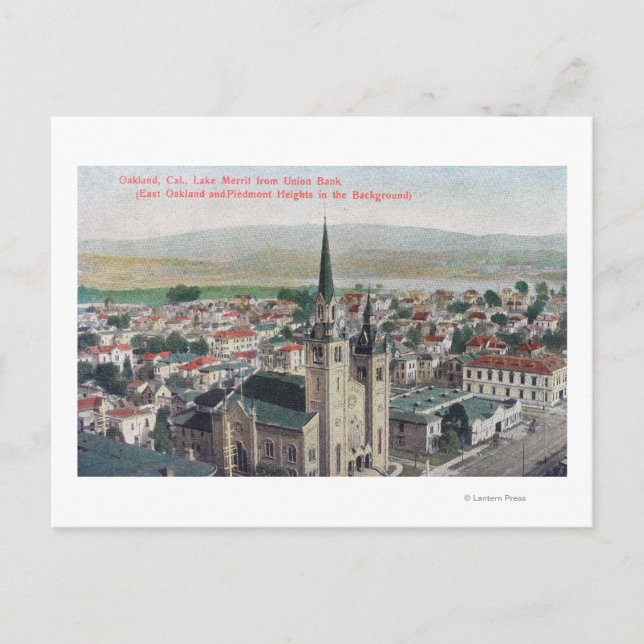 View of Lake Merritt from Union Bank Postcard (Front)