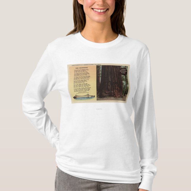 View of Lanes Redwood Flat T-Shirt (Front)