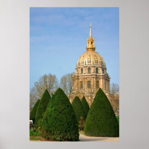 View Of Les Invalides Eglise Du Dome Poster