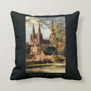 View of Lichfield Cathedral Cushion