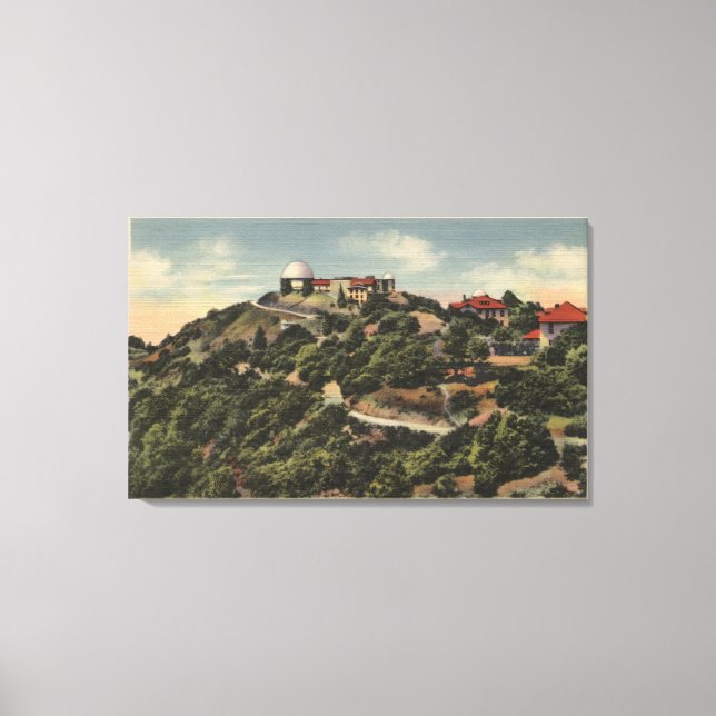 View of Lick Observatory on Mt. Hamilton Canvas Print (Front)