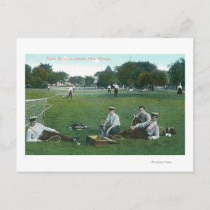 View of Lincoln Park Tennis GroundsChicago, IL Postcard