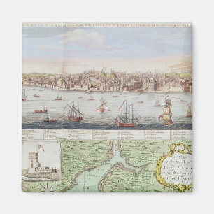 View of Lisbon, 1755 Magnet