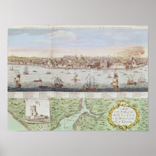 View of Lisbon, 1755 Poster